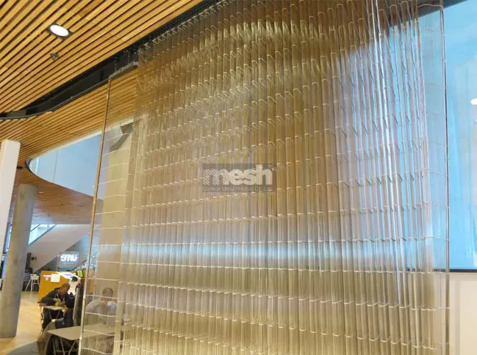 Innovative woven Metal Interiors: A Sustainable Solution for Modern Design