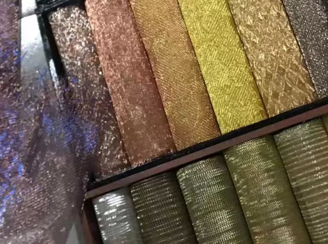 Wall art metallic cloth is available for wall covering and decoration