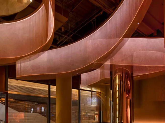 Stainless Steel Woven Interior Mesh – Beauty and Strength in Design Harmony
