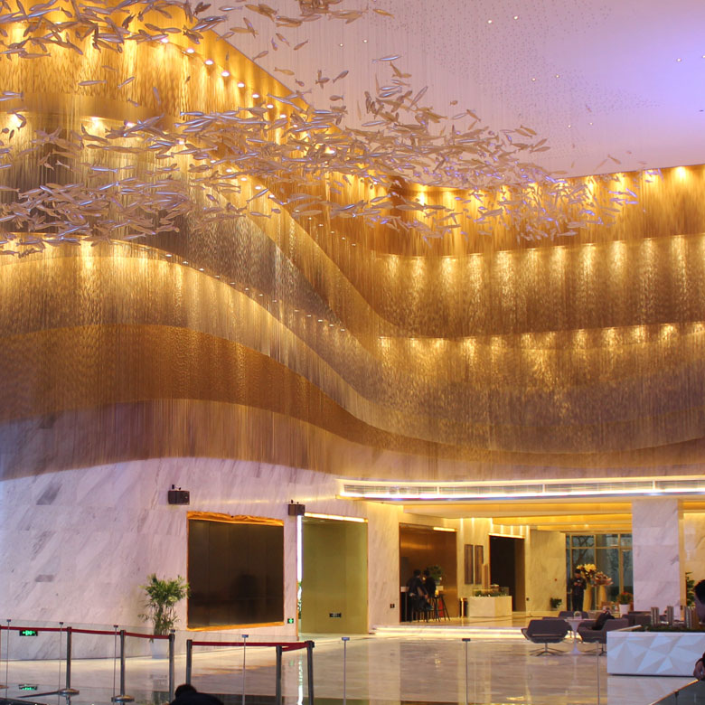 Stainless Steel Woven Interior Mesh – Beauty and Strength in Design Harmony