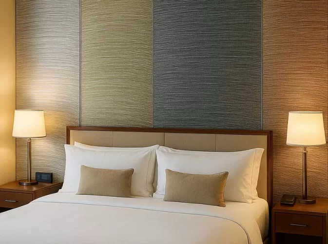 Woven Metal Backdrop Fabric | Luxury Textured Surfaces for Premium Interiors
